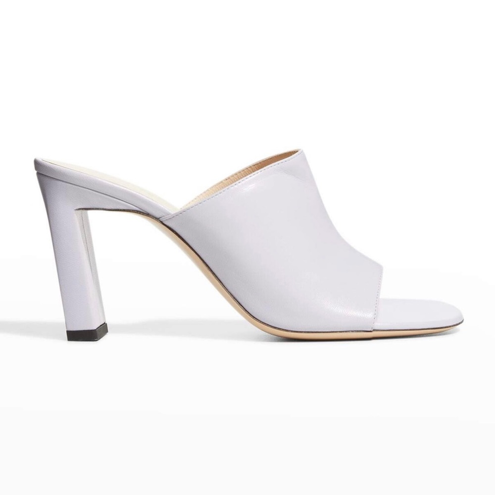 WANDLER Anne Lambskin Leather Slide Sandals